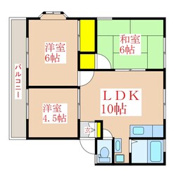 パナハイツ常盤の物件間取画像